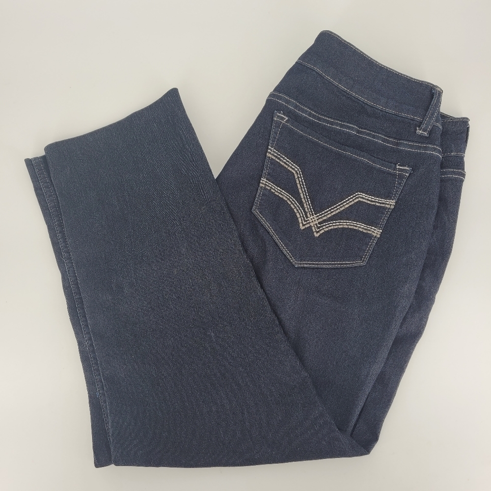 READ Riders by Lee Mid Rise Skinny Dark Blue Jeans Women's Size 16 P
